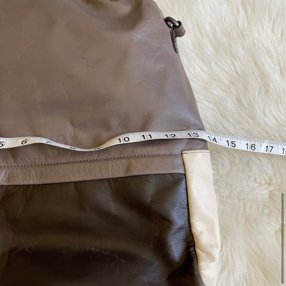 Beta Brand Leather Patchwork Laptop Backpack Conv… - image 5